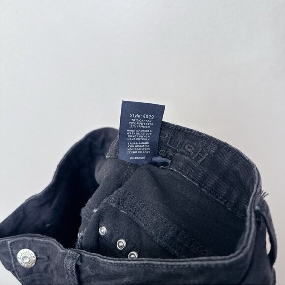 Platinum Plush Womens 7 Rhinestones Lace Up Biker Riding Jeans - Picture 10 of 14